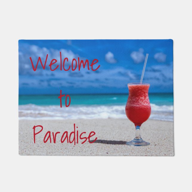 Tapete Strawberry Daiquiri Tropical Punch Caribe Beach (Frente)
