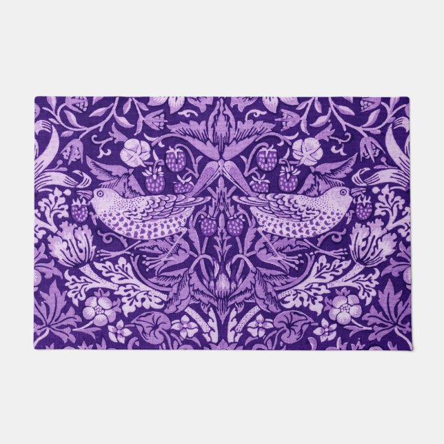 Tapete Strawberry Thef Purple, William Morris (Frente)