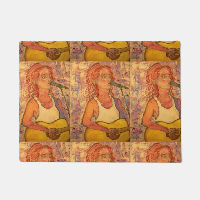 Tapete stress do microfone azul (Frente)