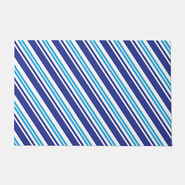 Tapete Stripe de menta Azul (Frente)
