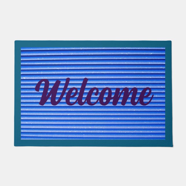 Tapete Striped Welcome Doormat – Modern Outdoor (Frente)