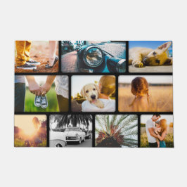 Tapete Suas fotos colagem de porta preta