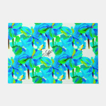 Sublime Himalayan Poppy Aqua Green Padrão Floral