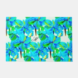 Tapete Sublime Himalayan Poppy Aqua Green Padrão Floral