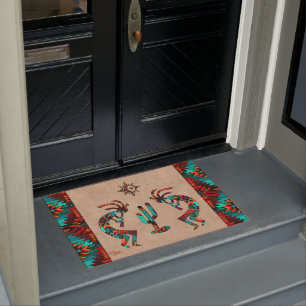 Tapete Sudoeste De Kokopelli E Cactus Doormat