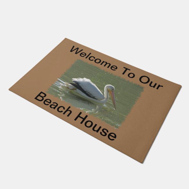 Tapete Summer Beach House Oral Pelican Guest Welcome (Inclinado)