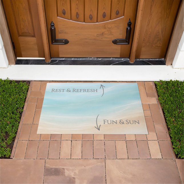 Tapete Sun & Fun / Rest & Refresh Beach House Welcome Mat (Ar livre)