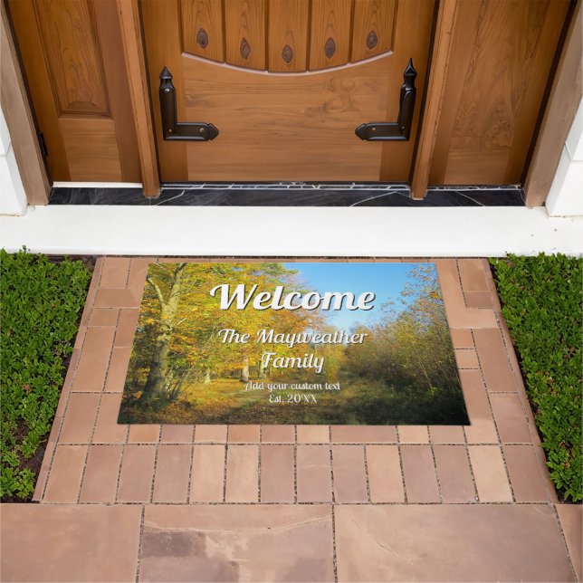 Tapete Sunny Autumn Walk - Personalizado (Ar livre)