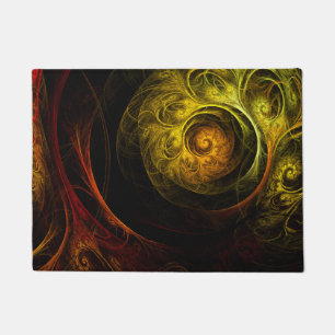 Tapete Sunrise Floral Red Abstrato Art