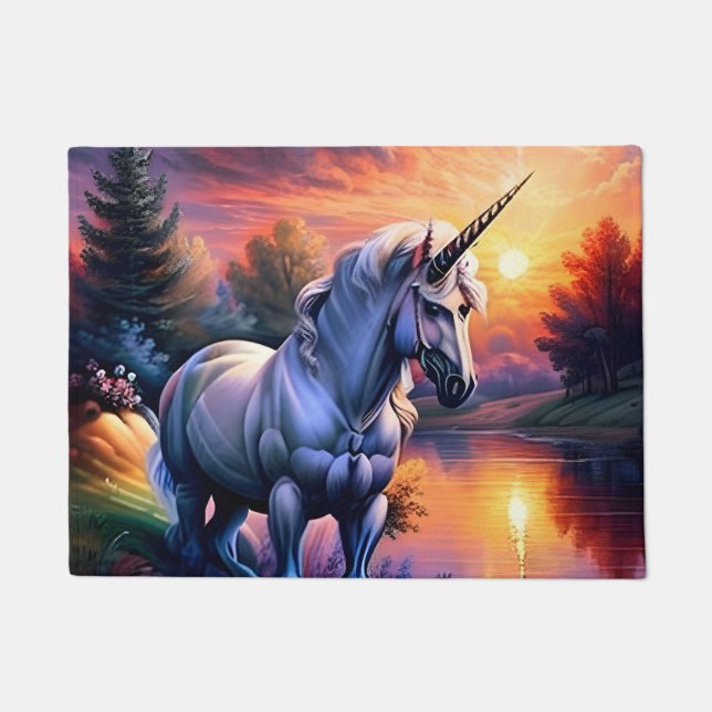 Tapete Sunset Lake River Unicorn Seven (Frente)