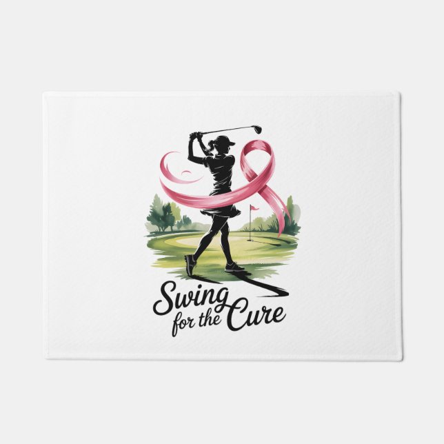 Tapete Swing para o Cancer do Cure Golf Breast (Frente)