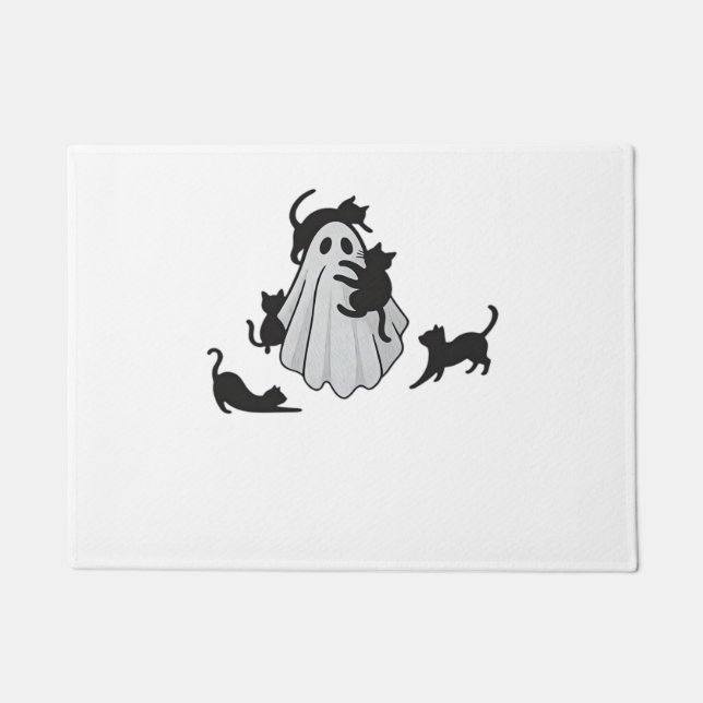 Tapete T-Shirt Clássico Ghost e Gatos Negros (Frente)
