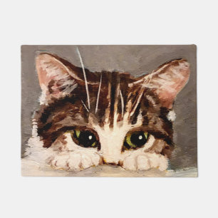Tapete Tabby Kitten Tímido e Curioso