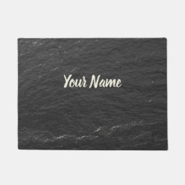 Tapete Tabuleiro com brilho Fundo Textura preta de xisto