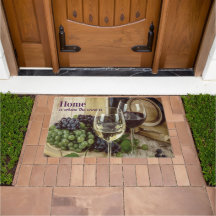 Taças de Vinho Tinto e Branco Rústicas Uvas Barril