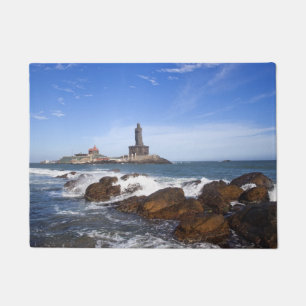 Tapete Tamil Nadu da estátua de Thiruvalluvar do santo
