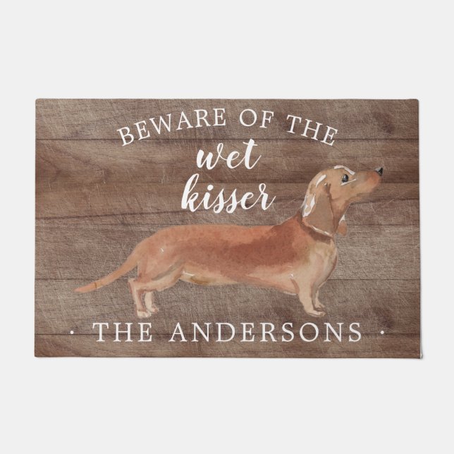 Tapete Tan Dachshund Dog Personated Door Mat (Frente)