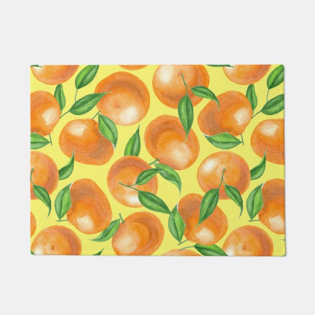 Tapete Tangerinas de aquarela (Frente)