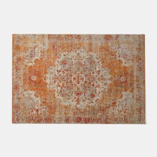 Tapete Tapis antique oriental orange