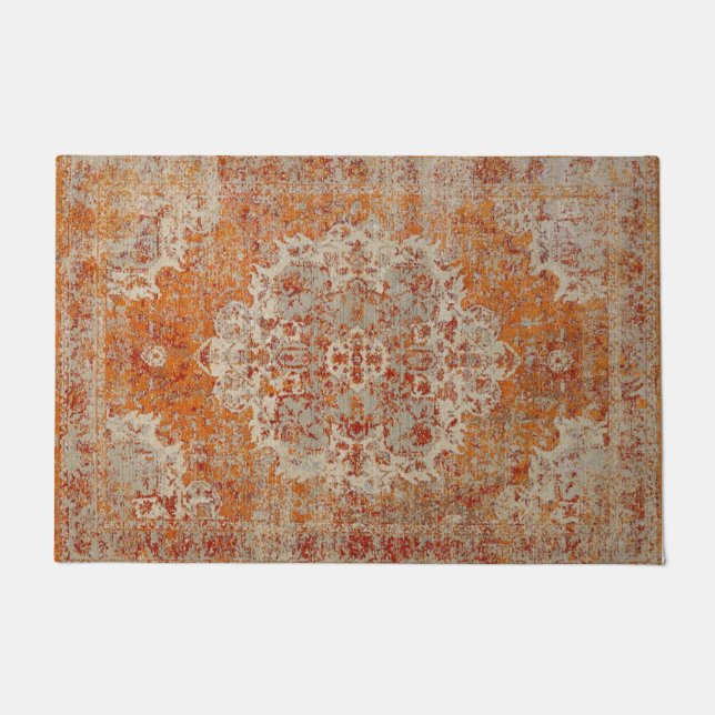 Tapete Tapis antique oriental orange (Frente)