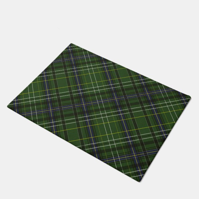 Tapete Tartan em verde (Inclinado)