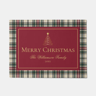 Tapete Tartan Plaid Clássico Feliz Natal Família Personal