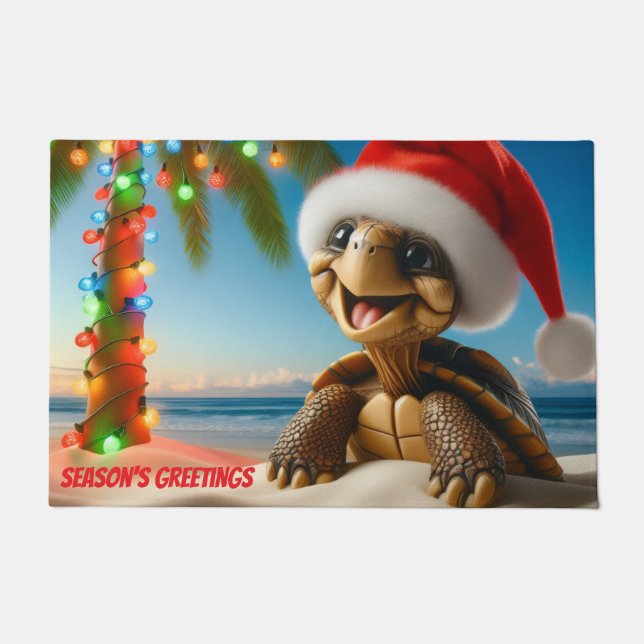 Tapete Tartaruga de Natal (Frente)