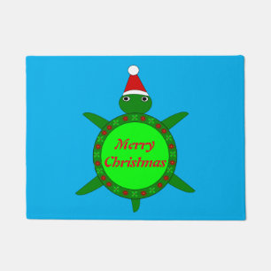 Tapete Tartaruga-de-Natal giro com casca de flores person