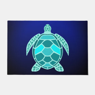 Tapete Tartaruga verde-azul