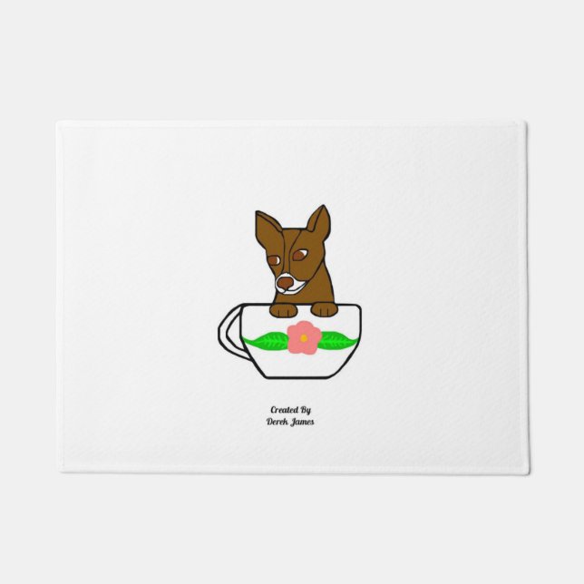 Tapete Teacup Chihuahua Door Mat (Frente)