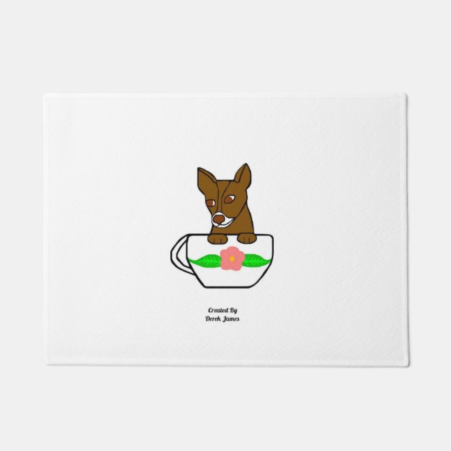 Tapete Teacup Chihuahua Doormat (Frente)