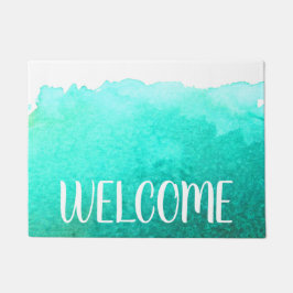 Tapete Teal Beach house ocean theme Welcome mat