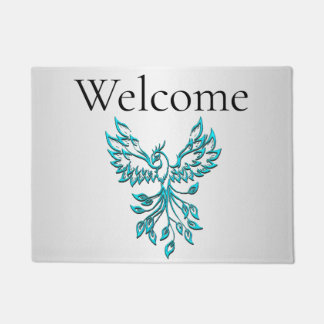 Tapete Teal Blue Phoenix nasce em Silver Welcome