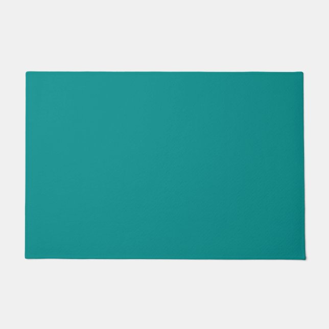 Tapete Teal ciano escuro sólido (Frente)