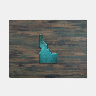 Tapete Teal em Forma de Estado Idaho