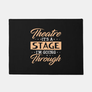 Tapete Teatro É Um Ator Palco Que Está Passando