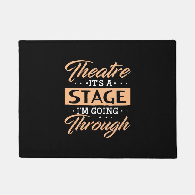 Tapete Teatro É Um Ator Palco Que Está Passando (Frente)