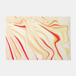 Tapete Tecido ondulado com tons beges claros, curva rosa