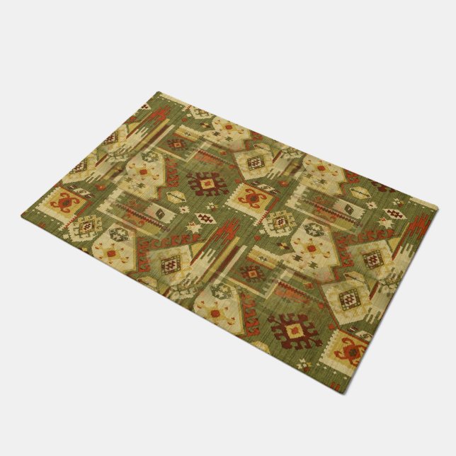 Tapete Tecido tribal nativo americano I + suas ideias (Inclinado)