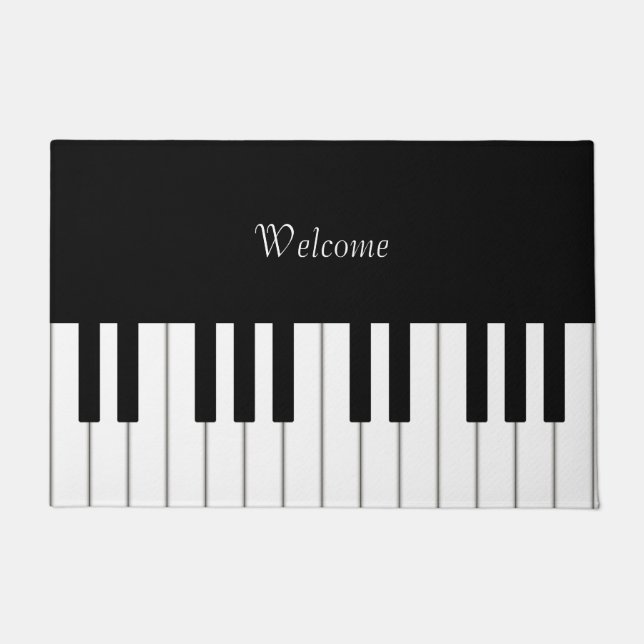 Tapete Teclado Piano Clássico Personalizável (Frente)