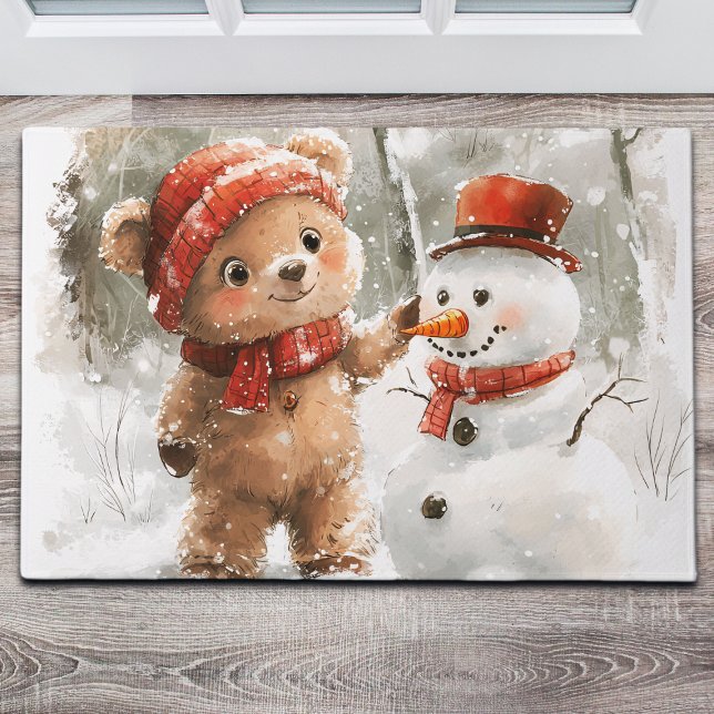 Tapete Teddy Bear e Snowman (Criador carregado)