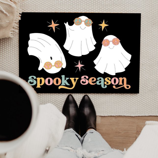 Tapete Tema do Dia das Bruxas da Época do Fantasma do Ret (Criador carregado)