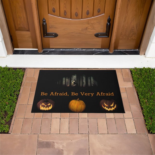 Tapete Tenha Medo Doormat do Halloween (Ar livre)