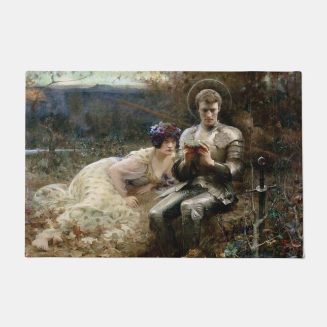 Tapete Tentação de Sir Percival (Cavaleiro Medieval) (Frente)