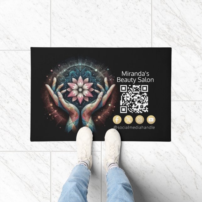 Tapete Terapêutica de Massagem Terapia Mãos Energia Spa B (Interior)