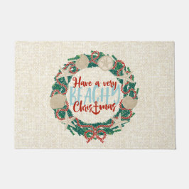 Tapete Terra do Mar Tropical de Natal - Vermelho