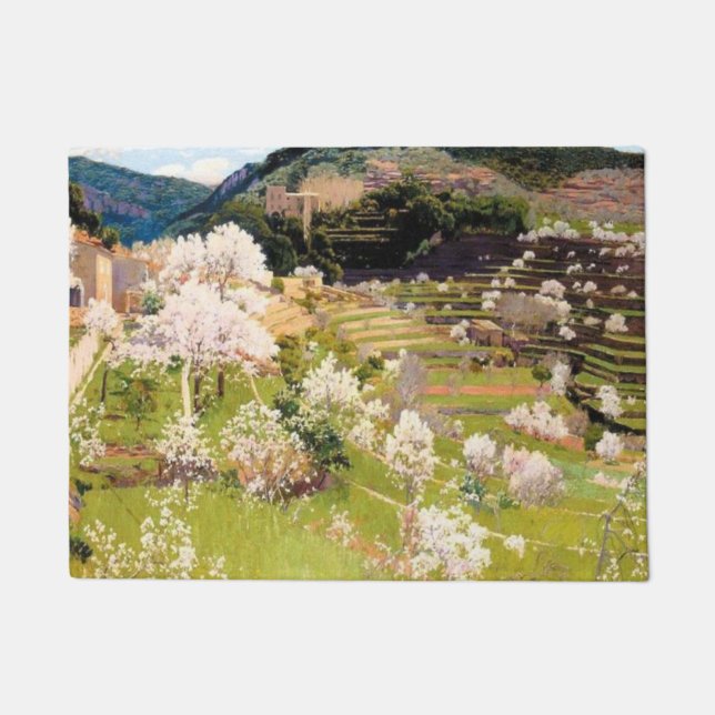 Tapete Terraced Garden em Maiorca (por Santiago Rusiñol) (Frente)