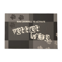 Terrier Mode Funny Dog Pawprint Colorblock