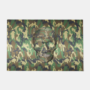 Tapete Teste padrão da camuflagem do crânio de Camo 3D 