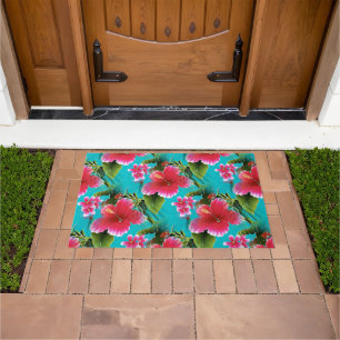 Tapete Teste padrão de flores havaiano do hibiscus de